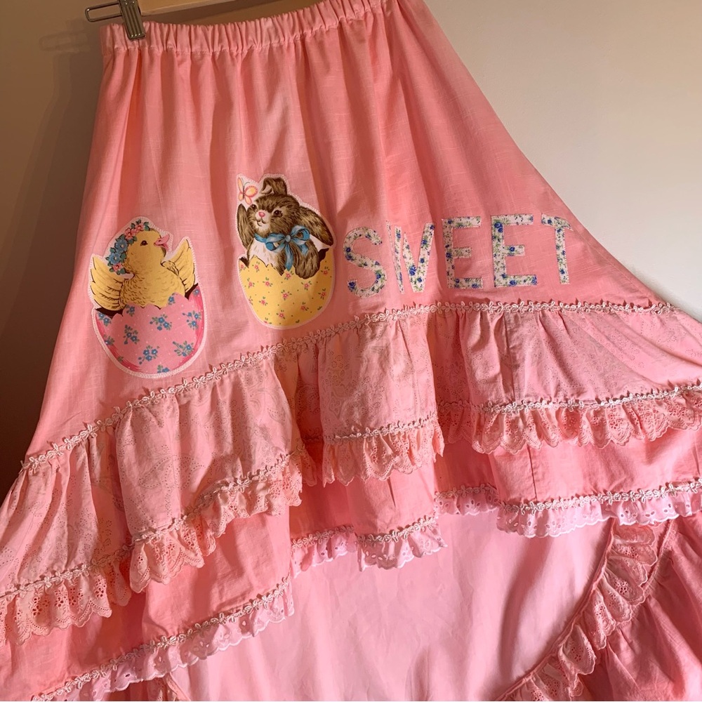HANDMADE Coquette Cottagecore Ruffled Skirt